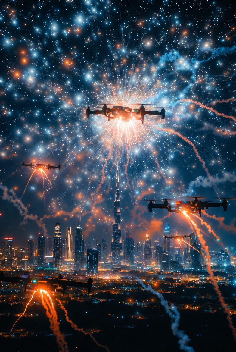 pyro drones UAE